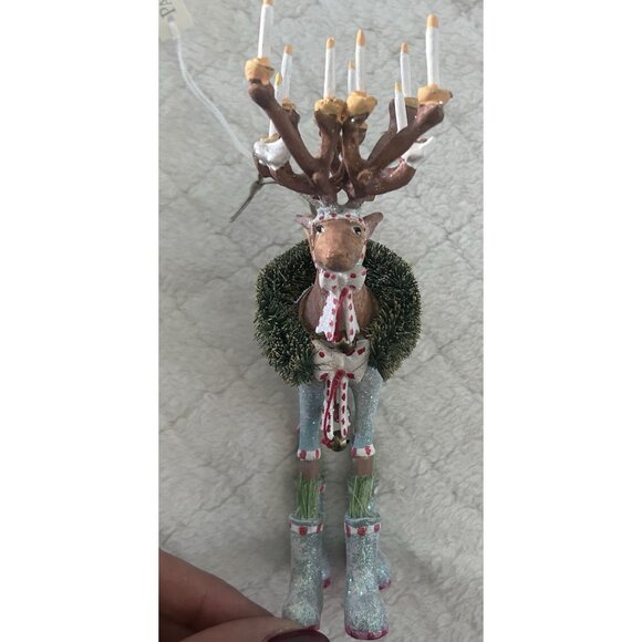 Patience Brewster Krinkles Ornament DASHAWAY DASHER Reindeer 08-30233 w/ box - Picture 5 of 7